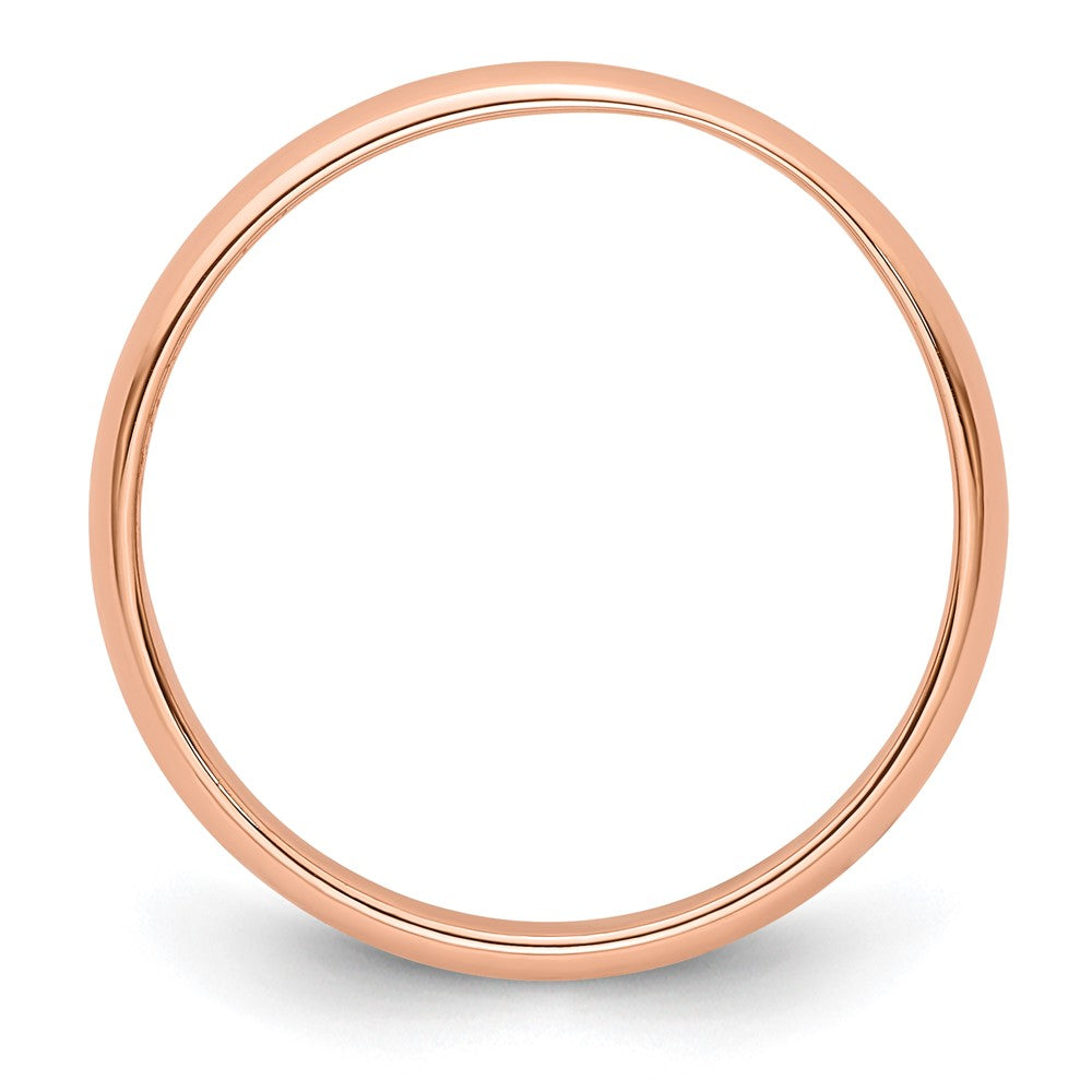 585 Roségold 3 mm Leichter Halbrund-Ehering, Größe 4,5