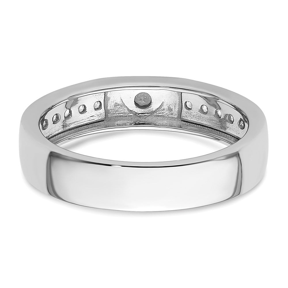 14K Weißgold Herrenring mit Herz-Design und 0,33 ct. Laborgezüchteten Diamanten, VS/SI+ G+