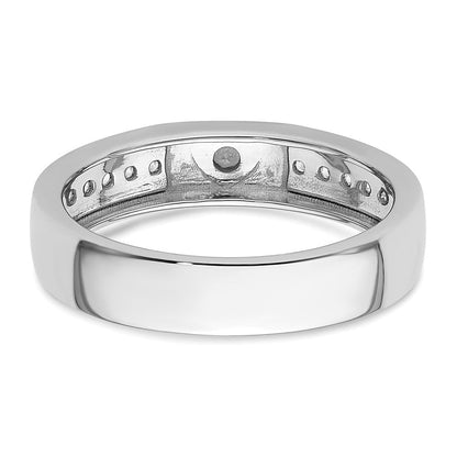 14K Weißgold Herrenring mit Herz-Design und 0,33 ct. Laborgezüchteten Diamanten, VS/SI+ G+
