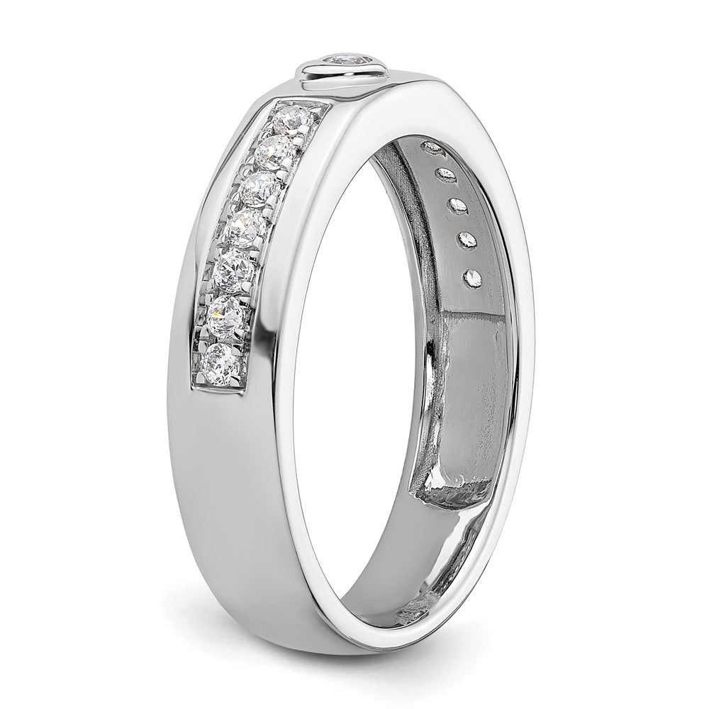 14K Weißgold Herrenring mit Herz-Design und 0,33 ct. Laborgezüchteten Diamanten, VS/SI+ G+