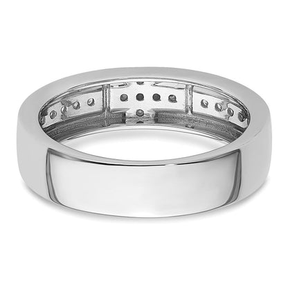14K Weißgold Kreuz-Ring mit 0,2 ct. Laborgezüchteten Diamanten VS/SI+ G+