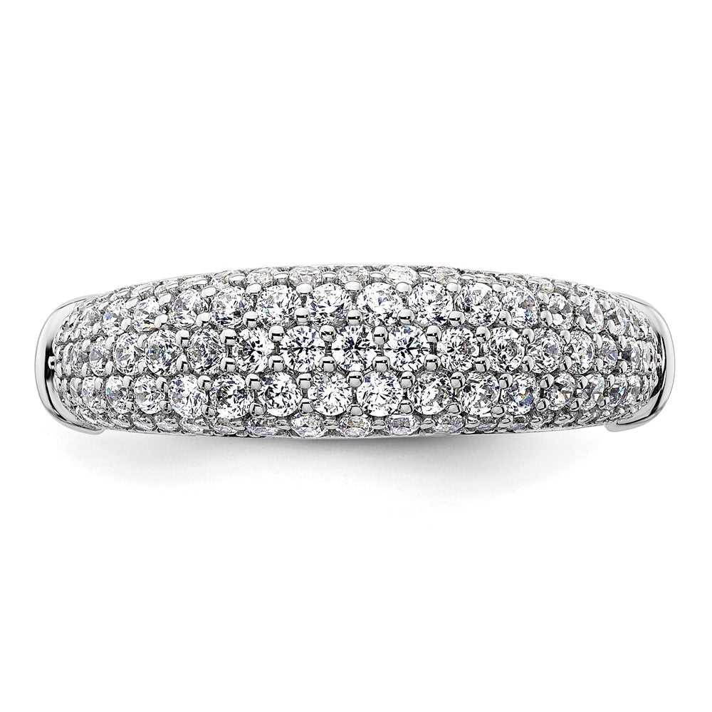 14K Weißgold Ring mit Labor-gezüchteten Diamanten VS/SI+ G+