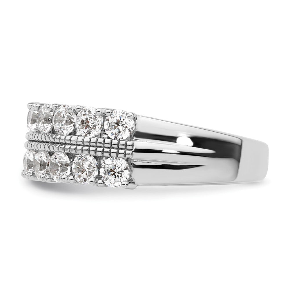 14K Weißgold Ring mit 1,75 ct. im Labor gezüchteten Diamanten VS/SI+ G+