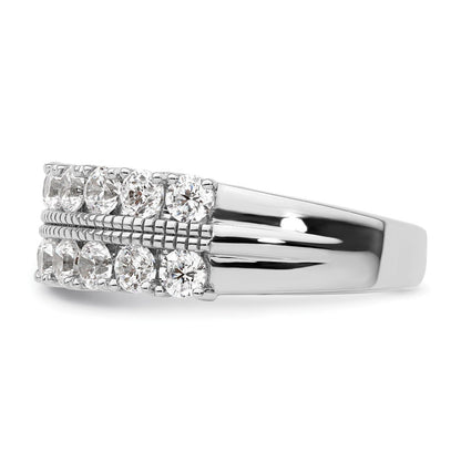 14K Weißgold Ring mit 1,75 ct. im Labor gezüchteten Diamanten VS/SI+ G+