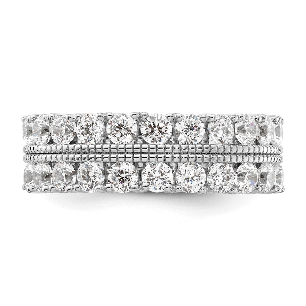 14K Weißgold Ring mit 1,75 ct. im Labor gezüchteten Diamanten VS/SI+ G+