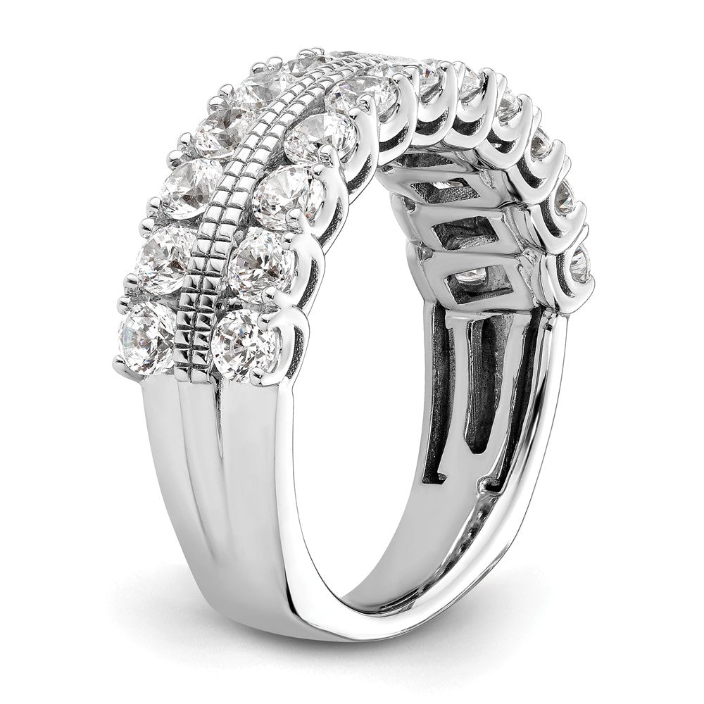 14K Weißgold Ring mit 1,75 ct. im Labor gezüchteten Diamanten VS/SI+ G+