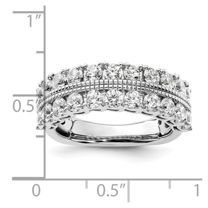 14K Weißgold Ring mit 1,75 ct. im Labor gezüchteten Diamanten VS/SI+ G+