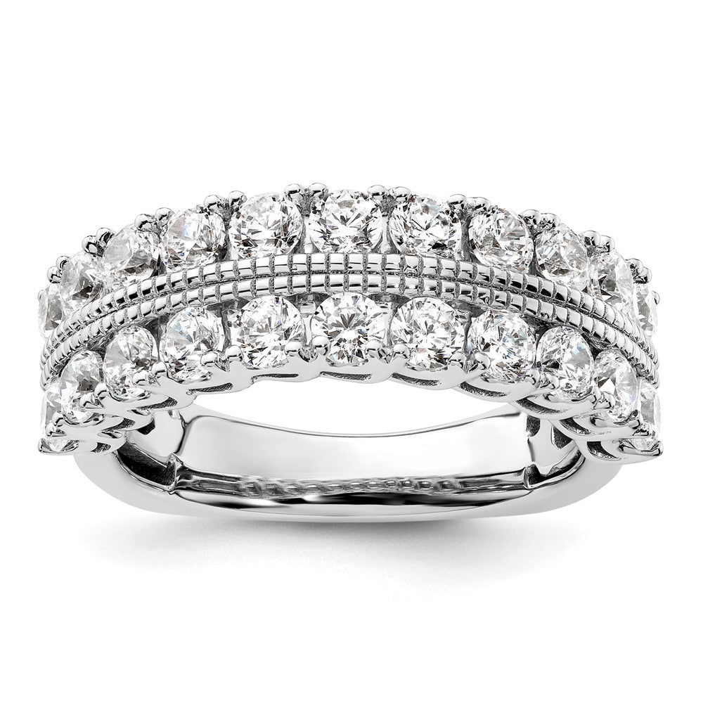 14K Weißgold Ring mit 1,75 ct. im Labor gezüchteten Diamanten VS/SI+ G+