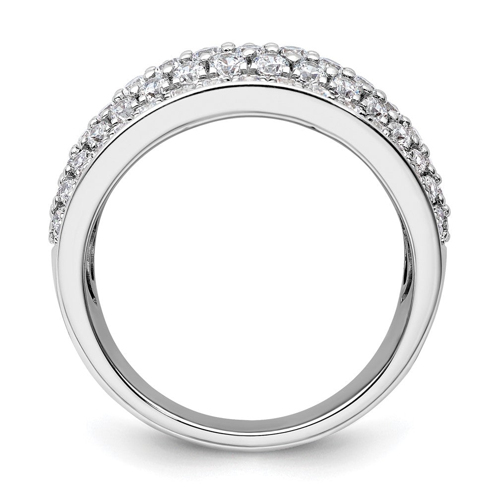 14K Weißgold 1,75 ct. Laborgezüchteter Diamant VS/SI+ G+ Modischer Mehrschicht-Ring