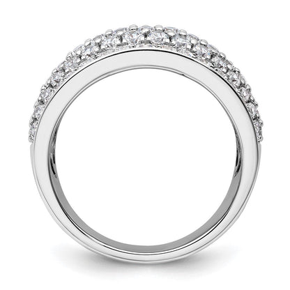 14K Weißgold 1,75 ct. Laborgezüchteter Diamant VS/SI+ G+ Modischer Mehrschicht-Ring