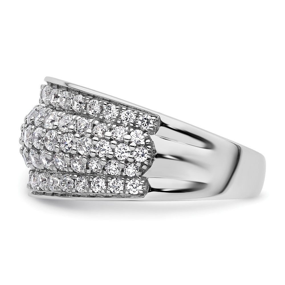 14K Weißgold 1,75 ct. Laborgezüchteter Diamant VS/SI+ G+ Modischer Mehrschicht-Ring