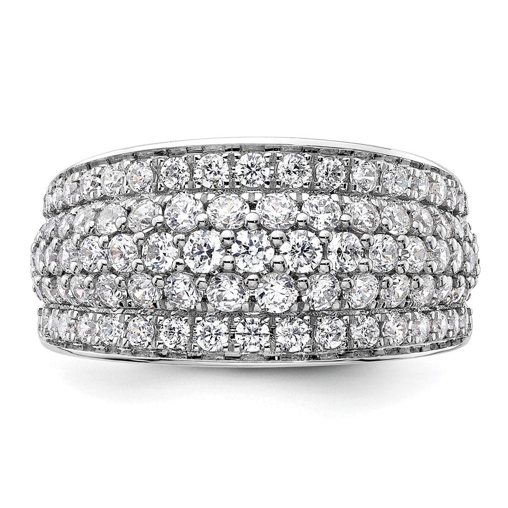 14K Weißgold 1,75 ct. Laborgezüchteter Diamant VS/SI+ G+ Modischer Mehrschicht-Ring