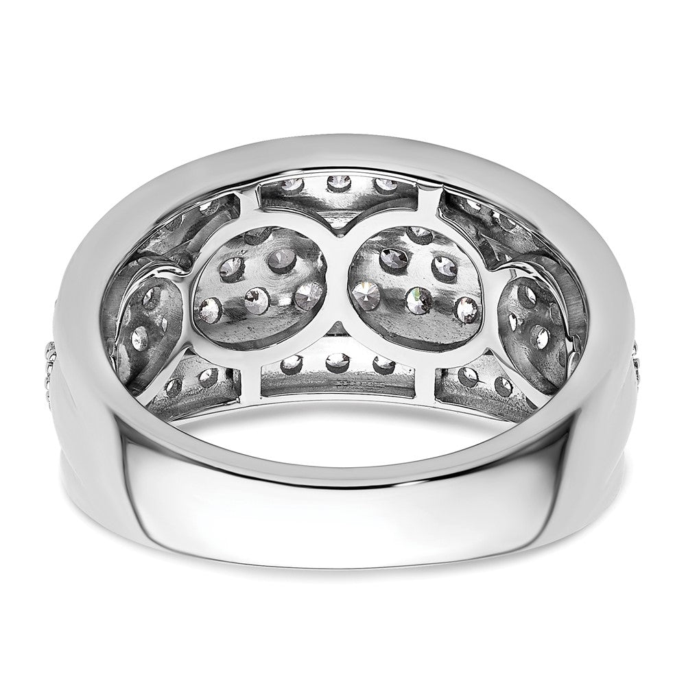 14K Weißgold 1,75 ct. Laborgezüchteter Diamant VS/SI+ G+ Modischer Mehrschicht-Ring