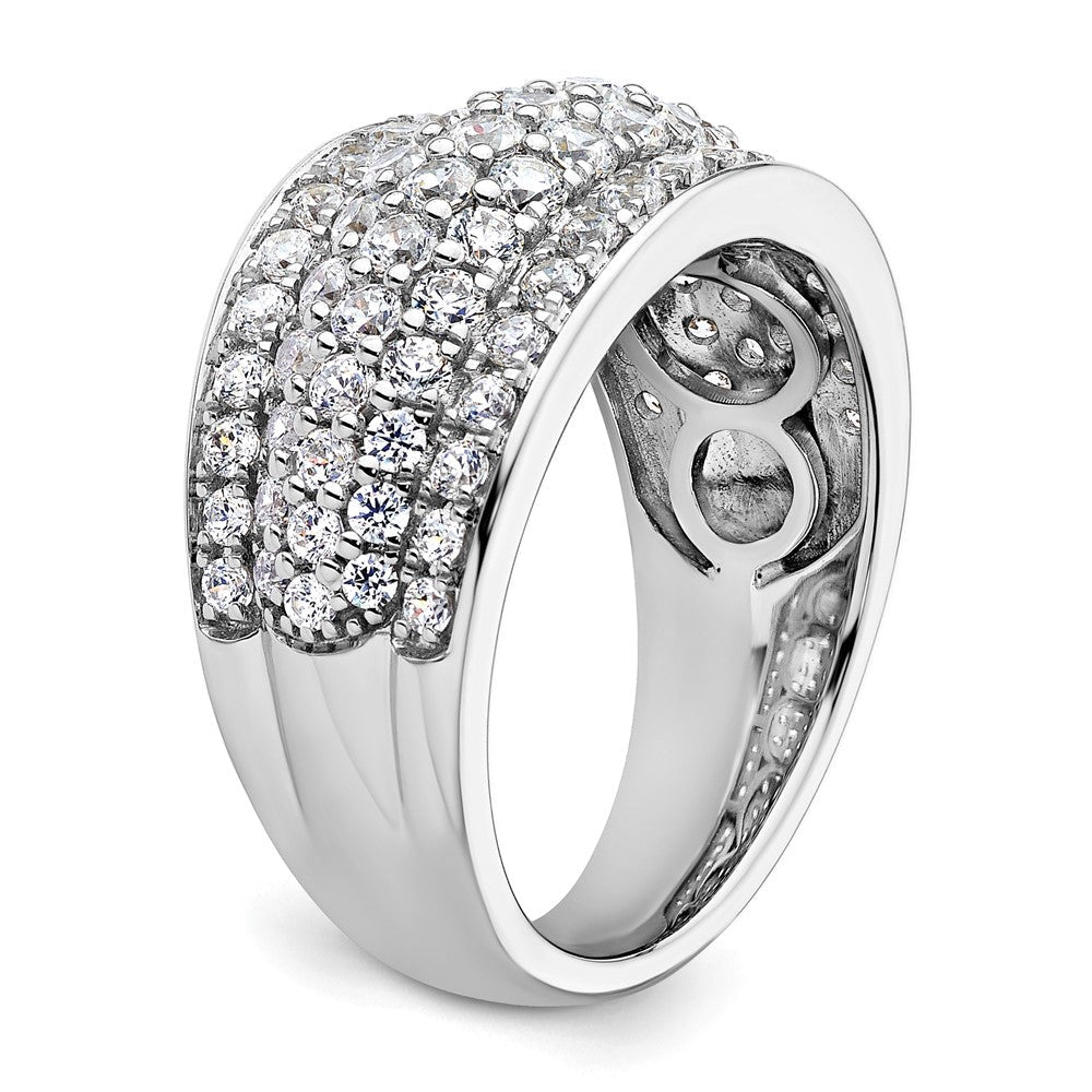 14K Weißgold 1,75 ct. Laborgezüchteter Diamant VS/SI+ G+ Modischer Mehrschicht-Ring