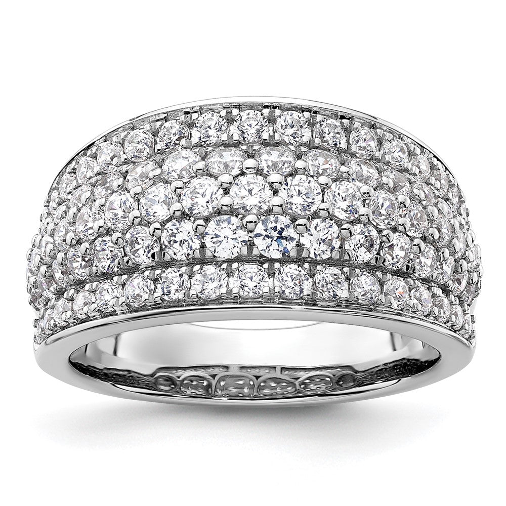 14K Weißgold 1,75 ct. Laborgezüchteter Diamant VS/SI+ G+ Modischer Mehrschicht-Ring