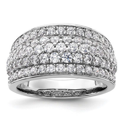 14K Weißgold 1,75 ct. Laborgezüchteter Diamant VS/SI+ G+ Modischer Mehrschicht-Ring