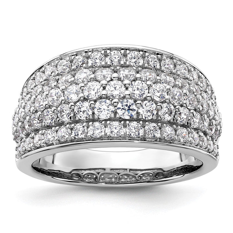 14K Weißgold 1,75 ct. Laborgezüchteter Diamant VS/SI+ G+ Modischer Mehrschicht-Ring