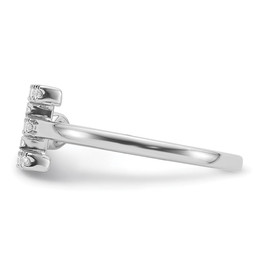 14K Weißgold 1/5 Karat Im Labor Gezüchtet Diamant Vs/si+ G+ Initiale E Verstellbar Ring