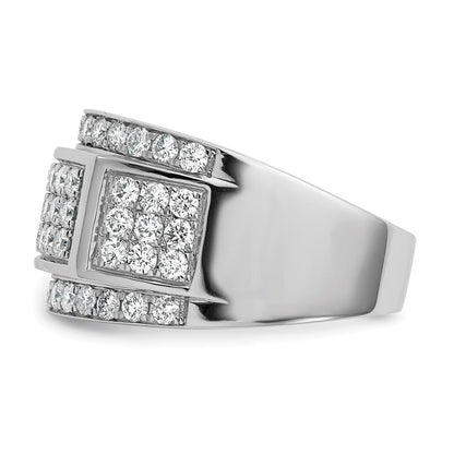 True Origin 14K Weißgold 2 Karat Im Labor Gezüchtet Diamant Vs+ F+ Komplett Ring