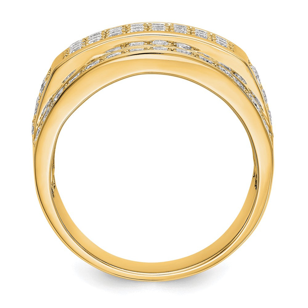 14K Gelbgold True Origin 2 Karat Im Labor Gezüchtet Diamant Vs Def Ring