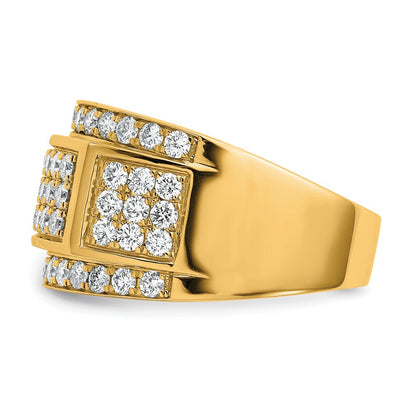 14K Gelbgold True Origin 2 Karat Im Labor Gezüchtet Diamant Vs Def Ring