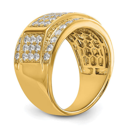 14K Gelbgold True Origin 2 Karat Im Labor Gezüchtet Diamant Vs Def Ring