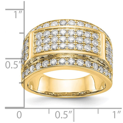 14K Gelbgold True Origin 2 Karat Im Labor Gezüchtet Diamant Vs Def Ring