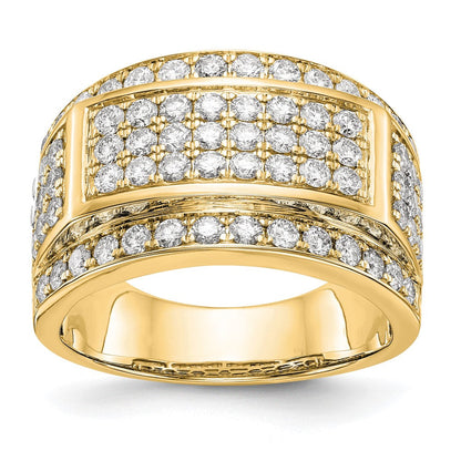 14K Gelbgold True Origin 2 Karat Im Labor Gezüchtet Diamant Vs Def Ring