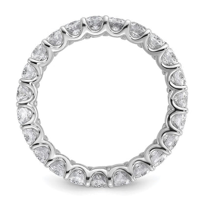 14K Weißgold Memoire-Ring mit ovalen, im Labor gezüchteten Diamanten, VS/SI+ G+