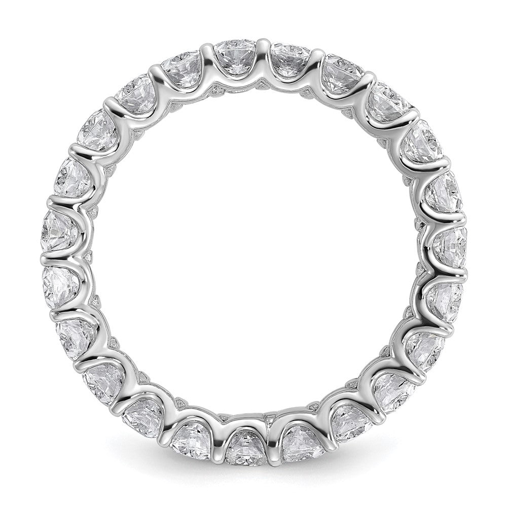 14K Weißgold 14KW Ovaler Labor-Diamant VS/SI+ G+ Memoire-Ring