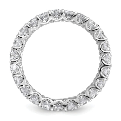 14K Weißgold 14KW Ovaler Labor-Diamant VS/SI+ G+ Memoire Ring