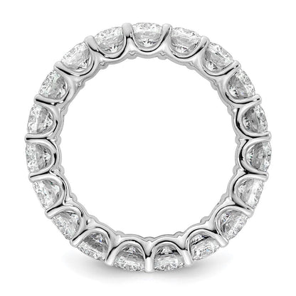 14K Weißgold Memoire-Ring mit ovalen, im Labor gezüchteten Diamanten, VS/SI+ G+