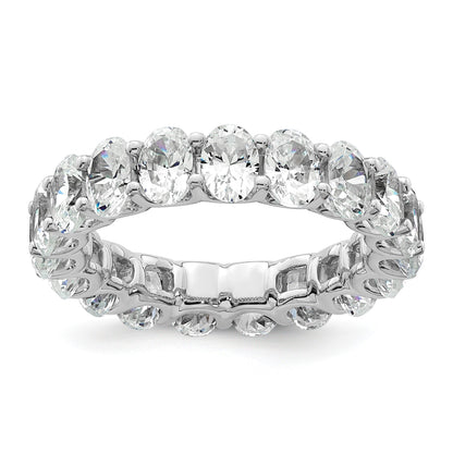 14K Weißgold Memoire-Ring mit ovalen Labor-gewachsenen Diamanten VS/SI+ G+, 14KW