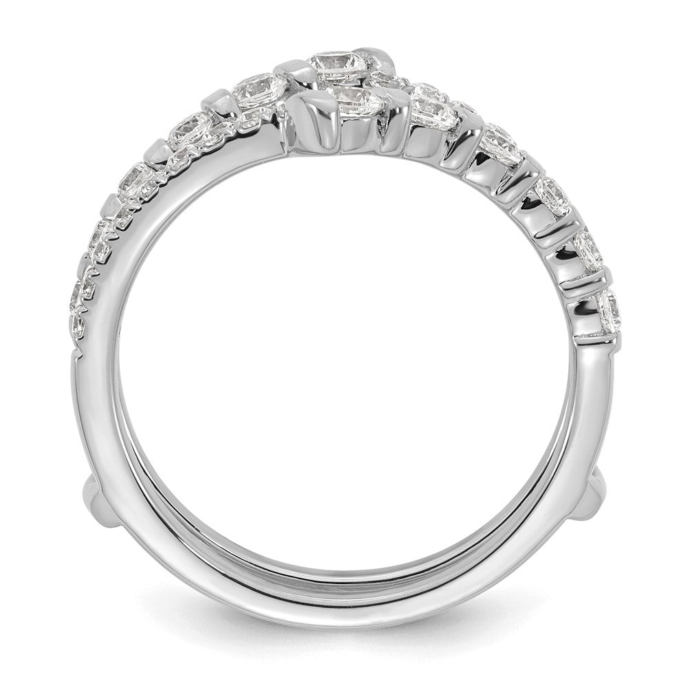 14K Weißgold 3/4 Karat Im Labor Gezüchtet Diamant Vs/si+ G+ Komplett Ring Guard (size 7 Nur)