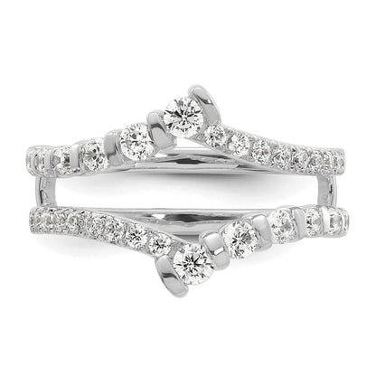 14K Weißgold 3/4 Karat Im Labor Gezüchtet Diamant Vs/si+ G+ Komplett Ring Guard (size 7 Nur)