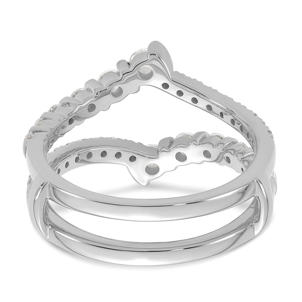 14K Weißgold 3/4 Karat Im Labor Gezüchtet Diamant Vs/si+ G+ Komplett Ring Guard (size 7 Nur)