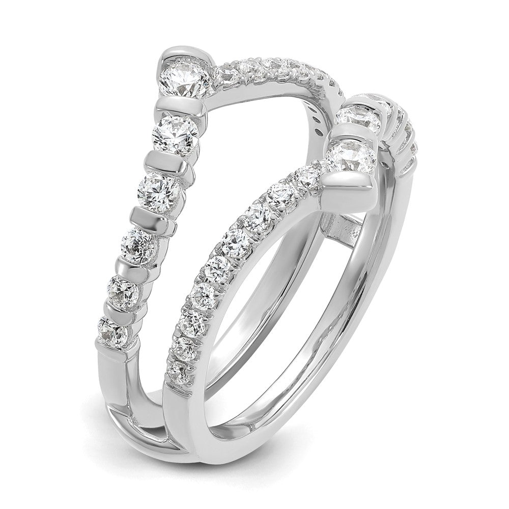 14K Weißgold 3/4 Karat Im Labor Gezüchtet Diamant Vs/si+ G+ Komplett Ring Guard (size 7 Nur)