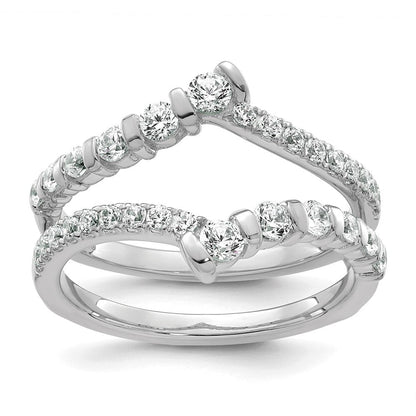 14K Weißgold 3/4 Karat Im Labor Gezüchtet Diamant Vs/si+ G+ Komplett Ring Guard (size 7 Nur)