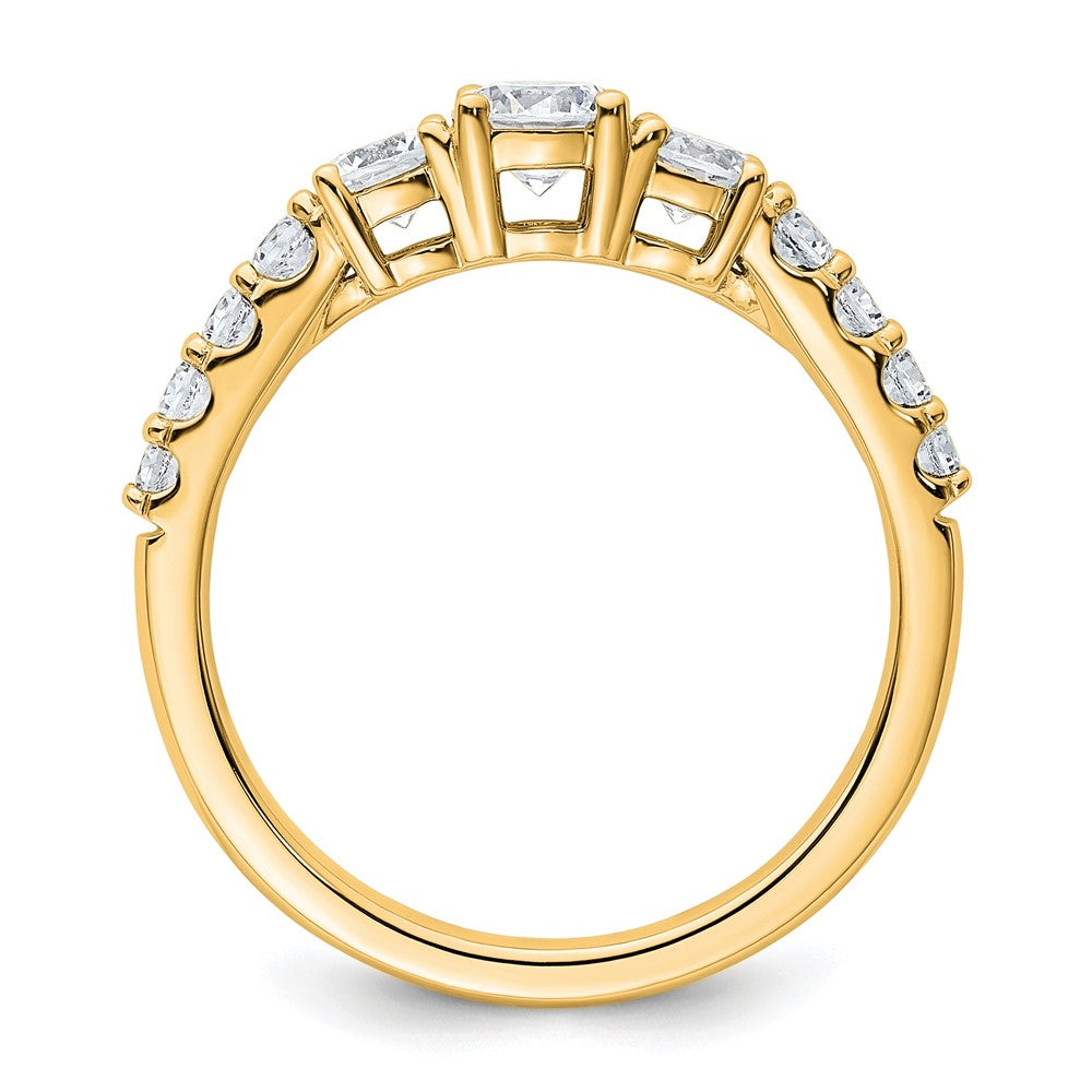 14K Gelbgold True Origin 1 Karat Im Labor Gezüchtet Diamant Vs D E F Komplett Dreistein Ring