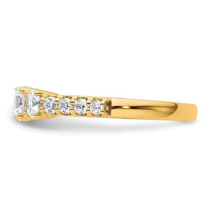 14K Gelbgold True Origin 1 Karat Im Labor Gezüchtet Diamant Vs D E F Komplett Dreistein Ring