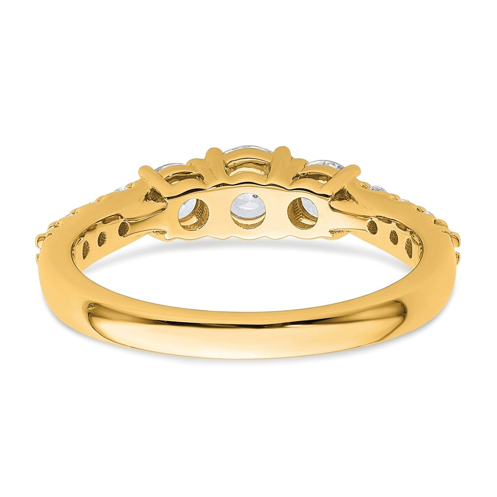 14K Gelbgold True Origin 1 Karat Im Labor Gezüchtet Diamant Vs D E F Komplett Dreistein Ring