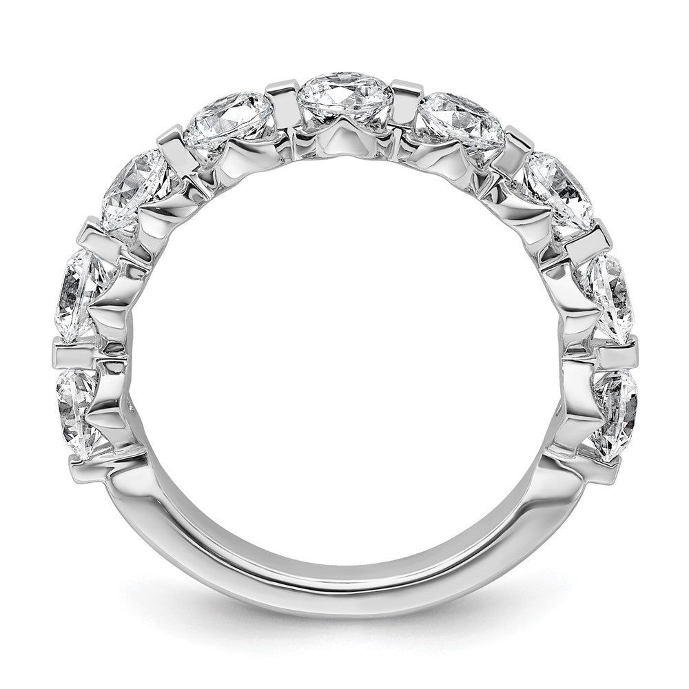 14K Weißgold True Origin 2 1/4 Karat Im Labor Gezüchtet Diamant Vs D E F Komplett Nine Stein Ring