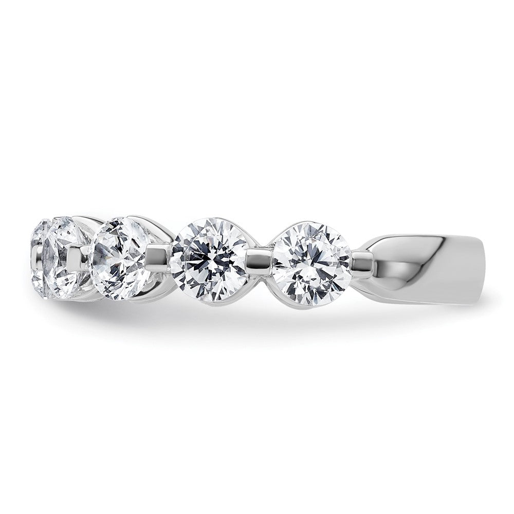 14K Weißgold True Origin 2 1/4 Karat Im Labor Gezüchtet Diamant Vs D E F Komplett Nine Stein Ring