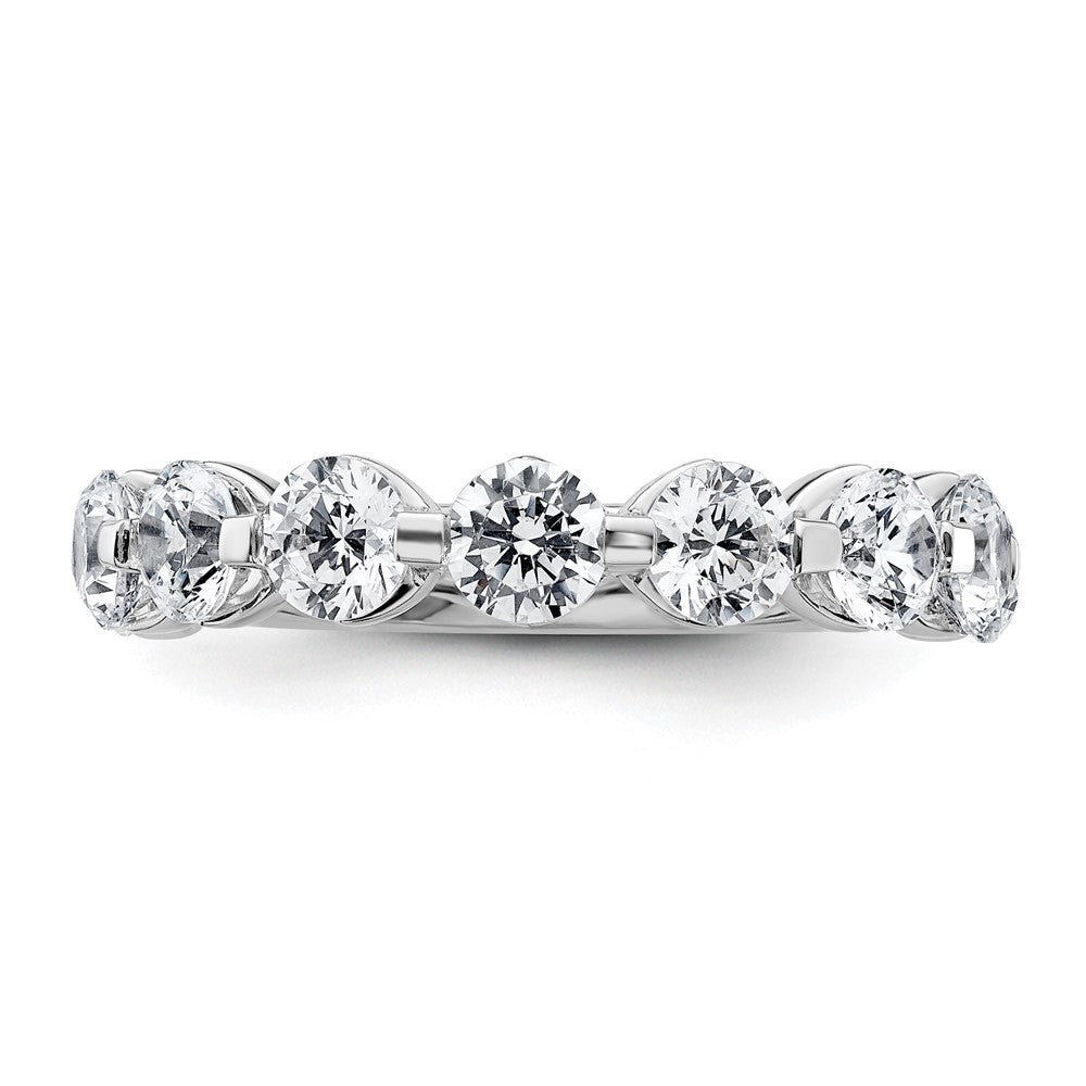 14K Weißgold True Origin 2 1/4 Karat Im Labor Gezüchtet Diamant Vs D E F Komplett Nine Stein Ring