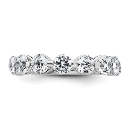 14K Weißgold True Origin 2 1/4 Karat Im Labor Gezüchtet Diamant Vs D E F Komplett Nine Stein Ring
