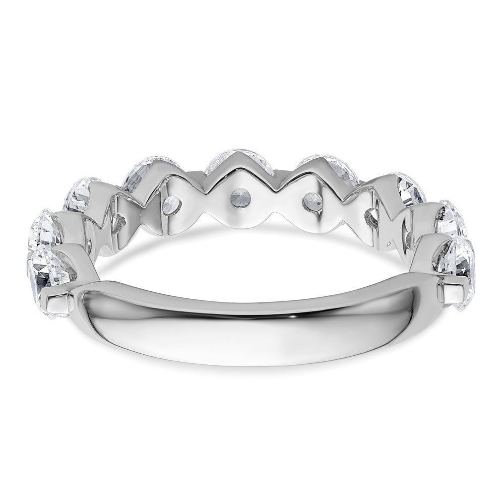 14K Weißgold True Origin 2 1/4 Karat Im Labor Gezüchtet Diamant Vs D E F Komplett Nine Stein Ring