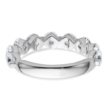 14K Weißgold True Origin 2 1/4 Karat Im Labor Gezüchtet Diamant Vs D E F Komplett Nine Stein Ring