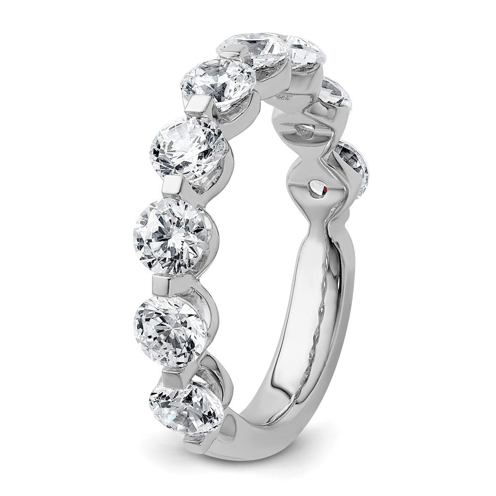 14K Weißgold True Origin 2 1/4 Karat Im Labor Gezüchtet Diamant Vs D E F Komplett Nine Stein Ring
