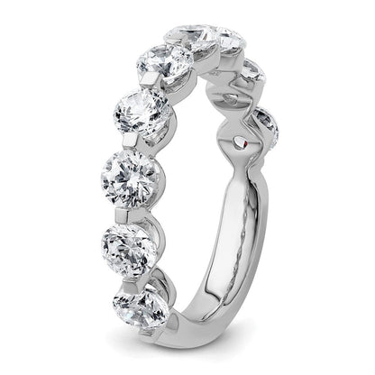 14K Weißgold True Origin 2 1/4 Karat Im Labor Gezüchtet Diamant Vs D E F Komplett Nine Stein Ring