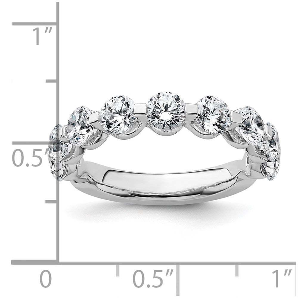 14K Weißgold True Origin 2 1/4 Karat Im Labor Gezüchtet Diamant Vs D E F Komplett Nine Stein Ring